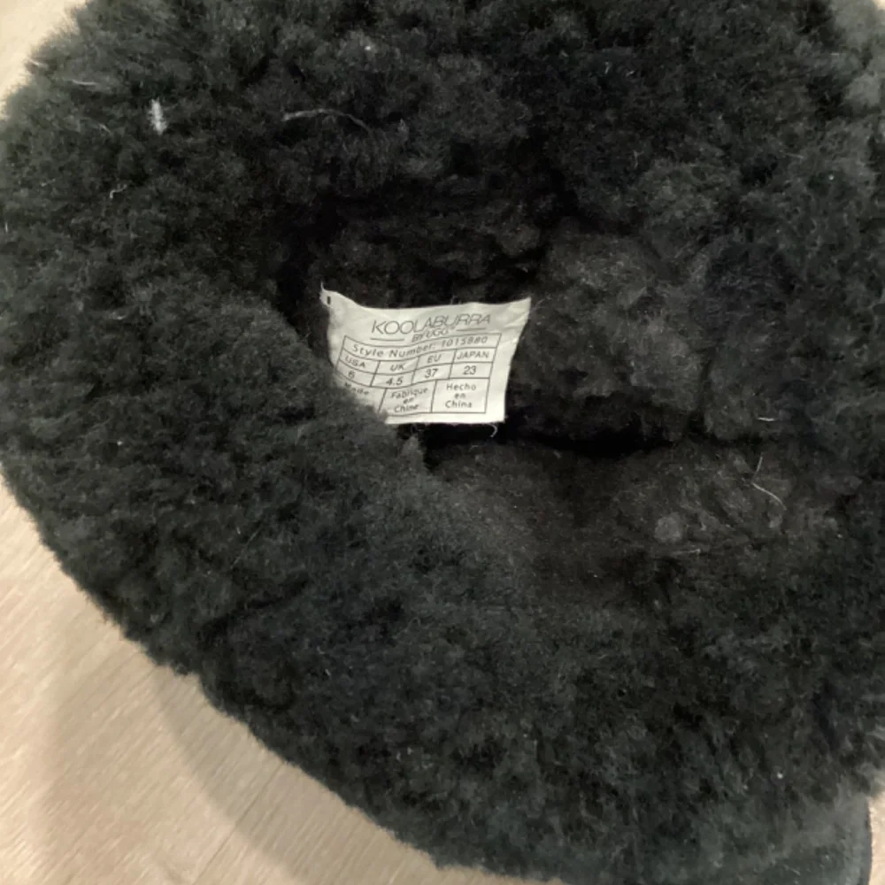 Kookaburra by UGG slim tall genuine suede black shearling boots EUR 37 US 6 - Picture 9 of 9